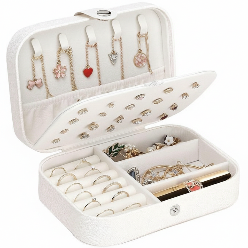 منظم المجوهرات الفاخر المحمول