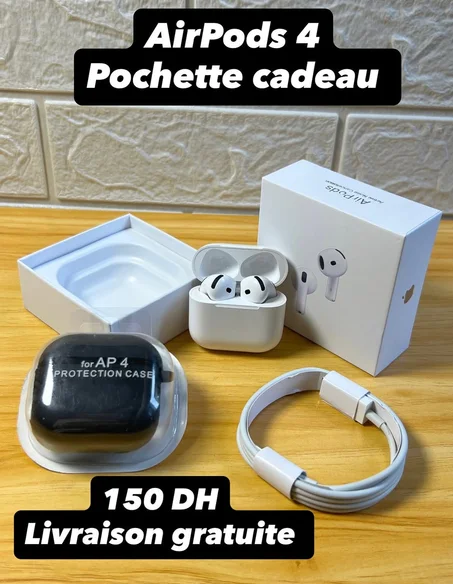 AirPods 4ᵉ + Pochette cadeu -ANC- Premium (USA)