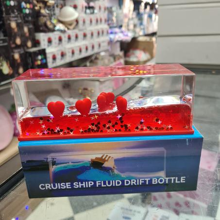 bouteilles a liquide flottant coeur rouge