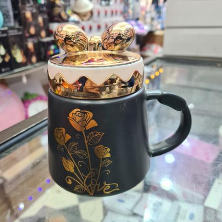 Black and Gold floral Mug