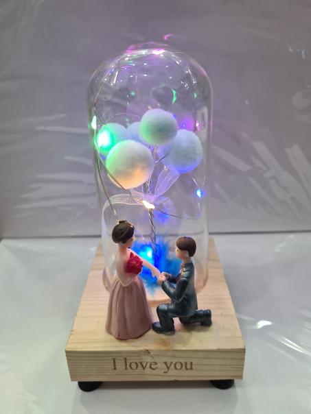 demande en marriage sous cloche