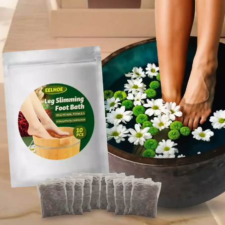 بودرة حمام القدمين لتنحيف الساقين