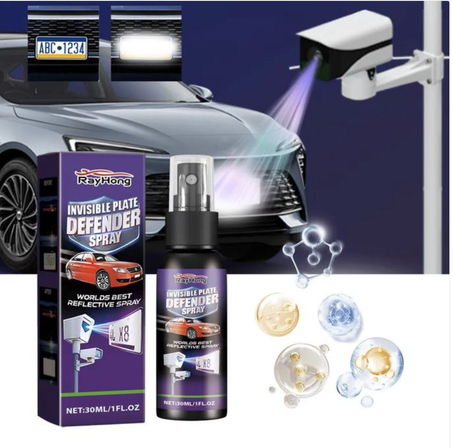 رذاذ لوحة الأرقام غير المرئي لسيارتك