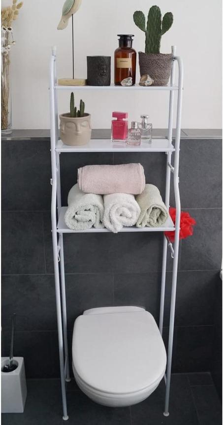 رف عملي فوق المرحاض