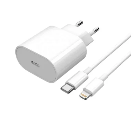 Chargeur iPhone 20W Top qualité, Transformateur Secteur iPhone Top qualité 20W USB C, Chargeur rapide iPhone , avec Cable USB-C to Lightning, Top qualité et multiusages