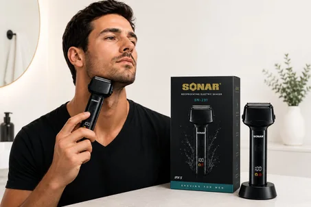 Rasoir électrique SONAR Rechargeable  et Digital SN-231 Haute Qualité