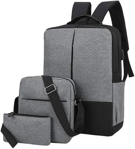 مجموعة من 3 حقائب ظهر أنيقة وبسيطة وعصرية