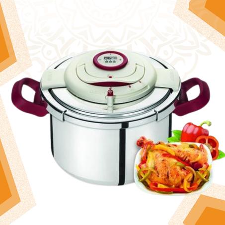 قدر ضغط سيب - كليبسو 4 لتر رمادي / احمر