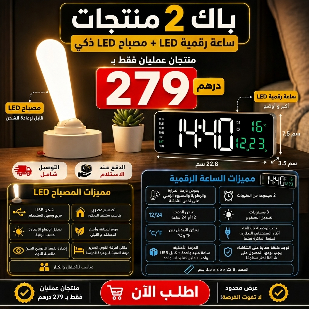 عرض خاص ومحدود: باك الراحة والأناقة  (2 في 1)!🌟