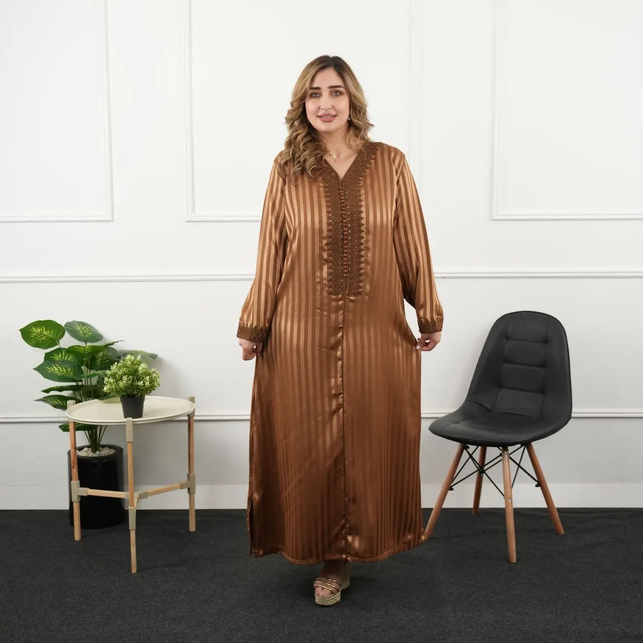 💥Caftan en crêpe  jawhara💃