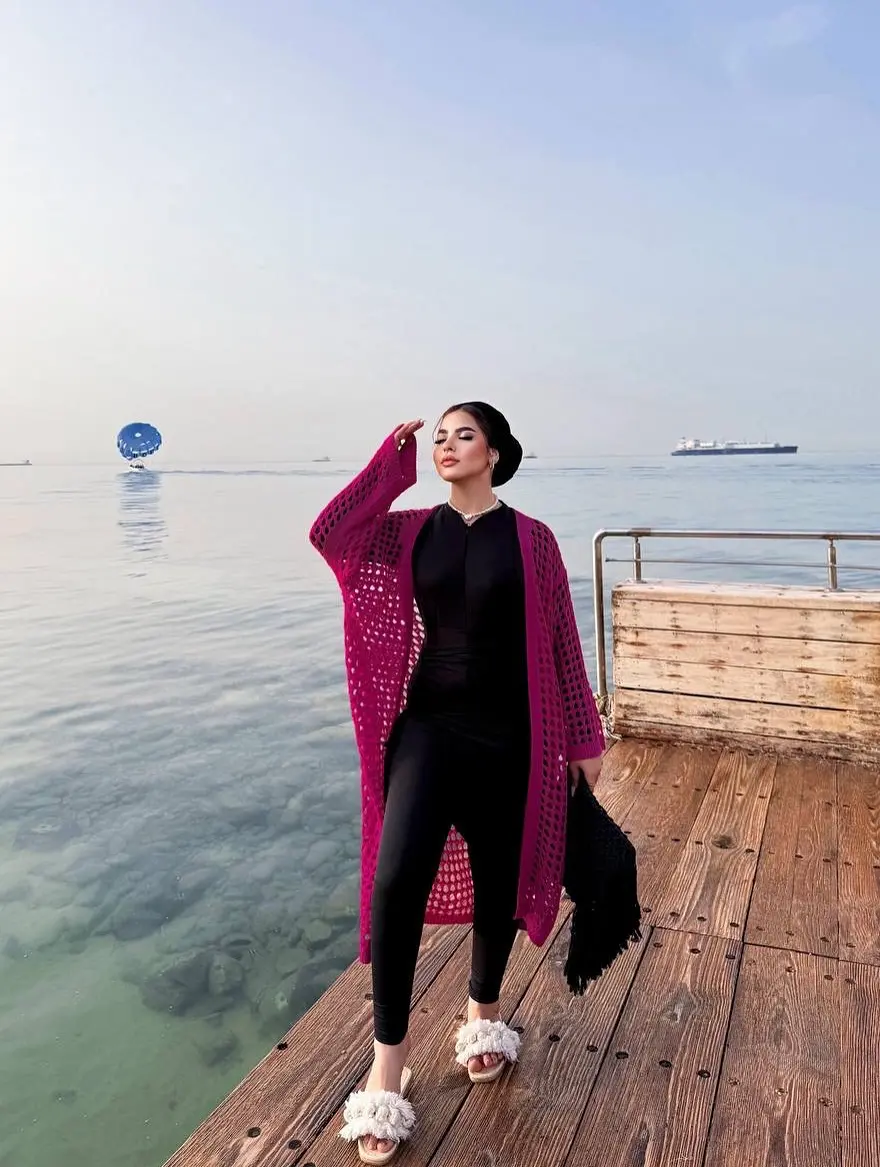 Burkini Noir + Colone Maillot  + Cumono + bonnet