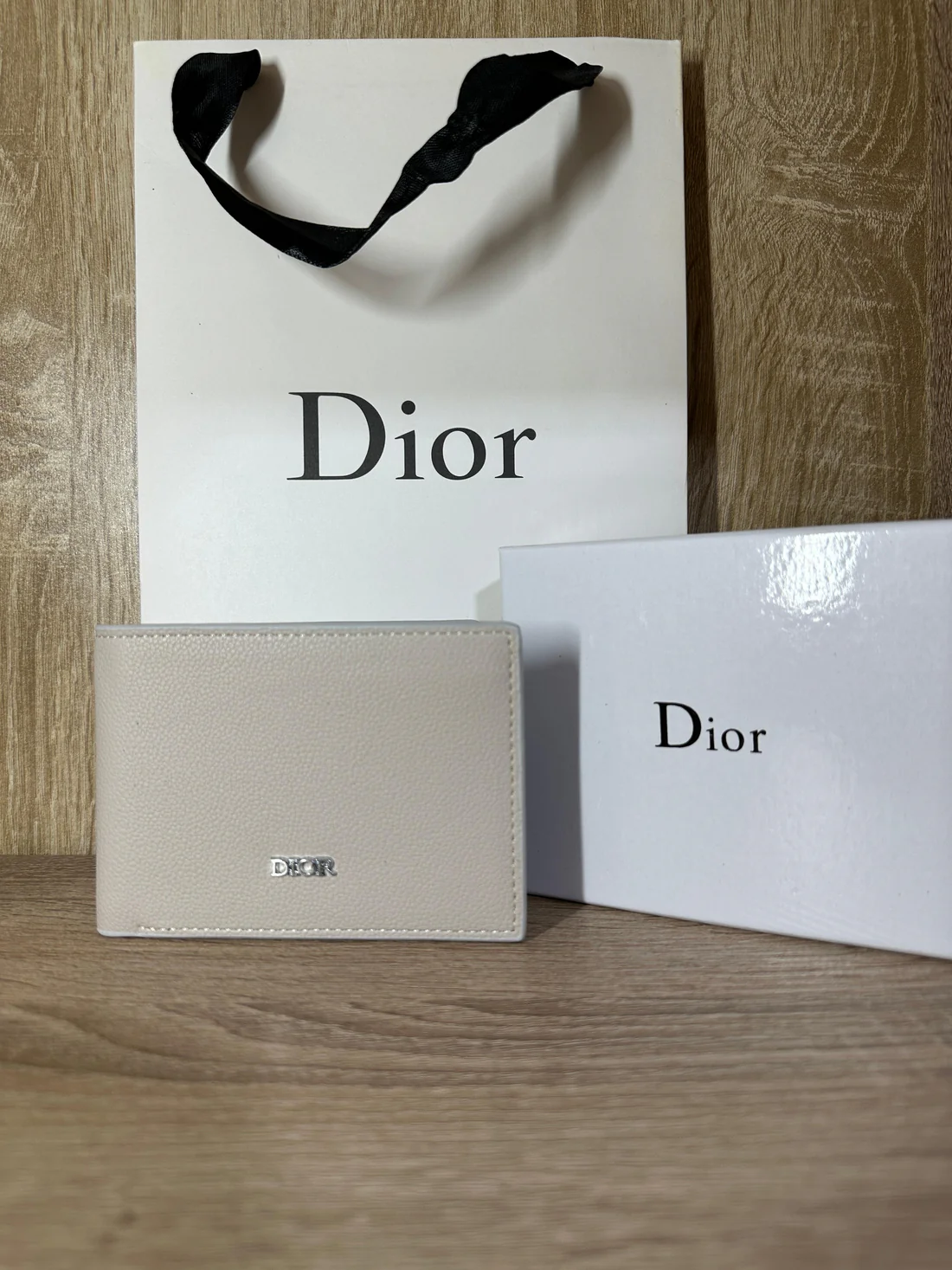 PORTE FEUILLE DIOR BEIGE