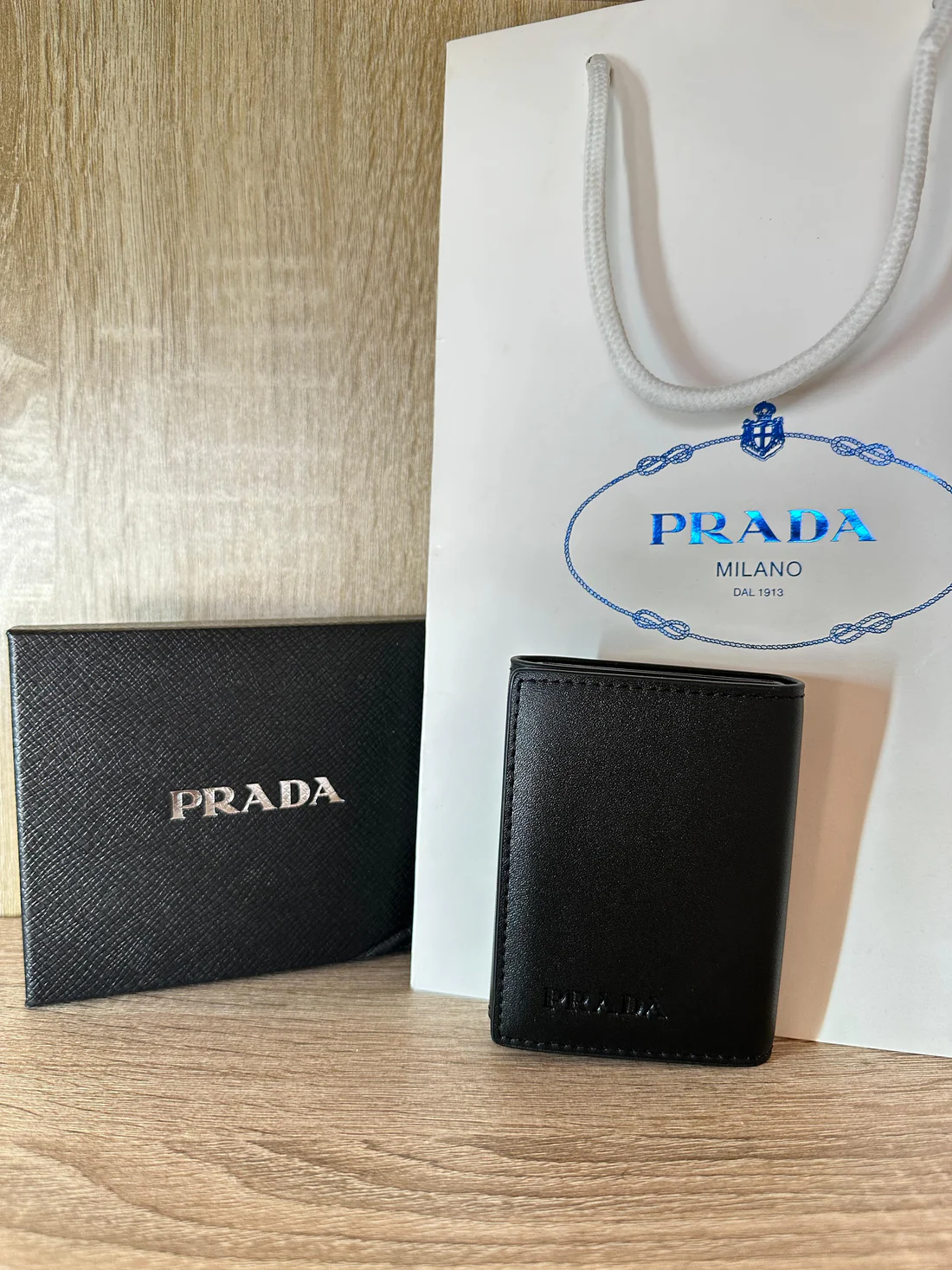 PORTE CARTE PRADA NOIR