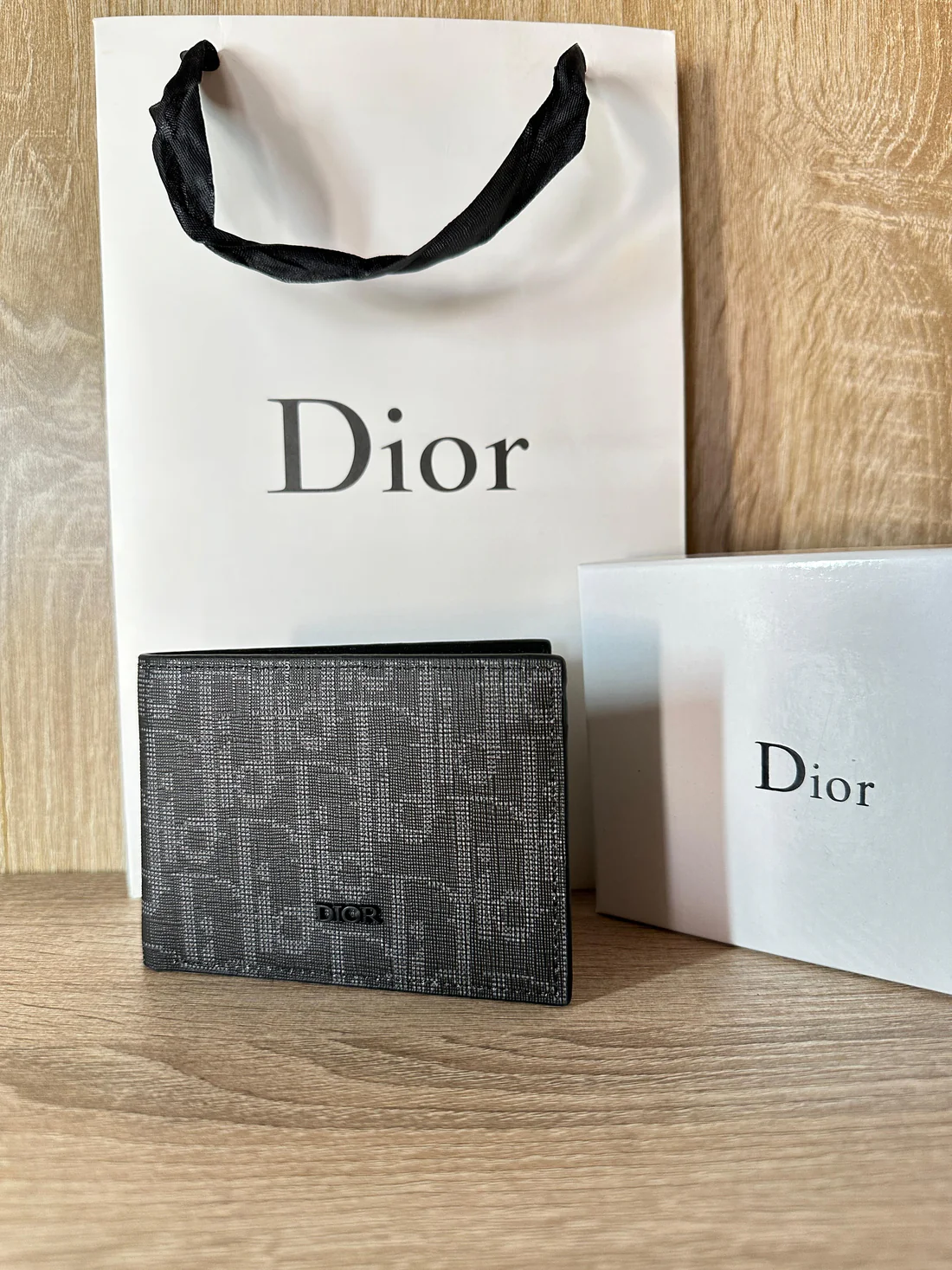 PORTE MONNAIE DIOR NOIR