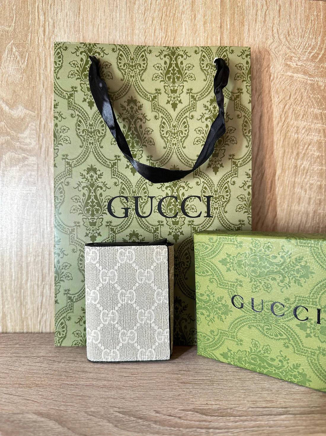 PORTE CARTE GUCCI BLANC