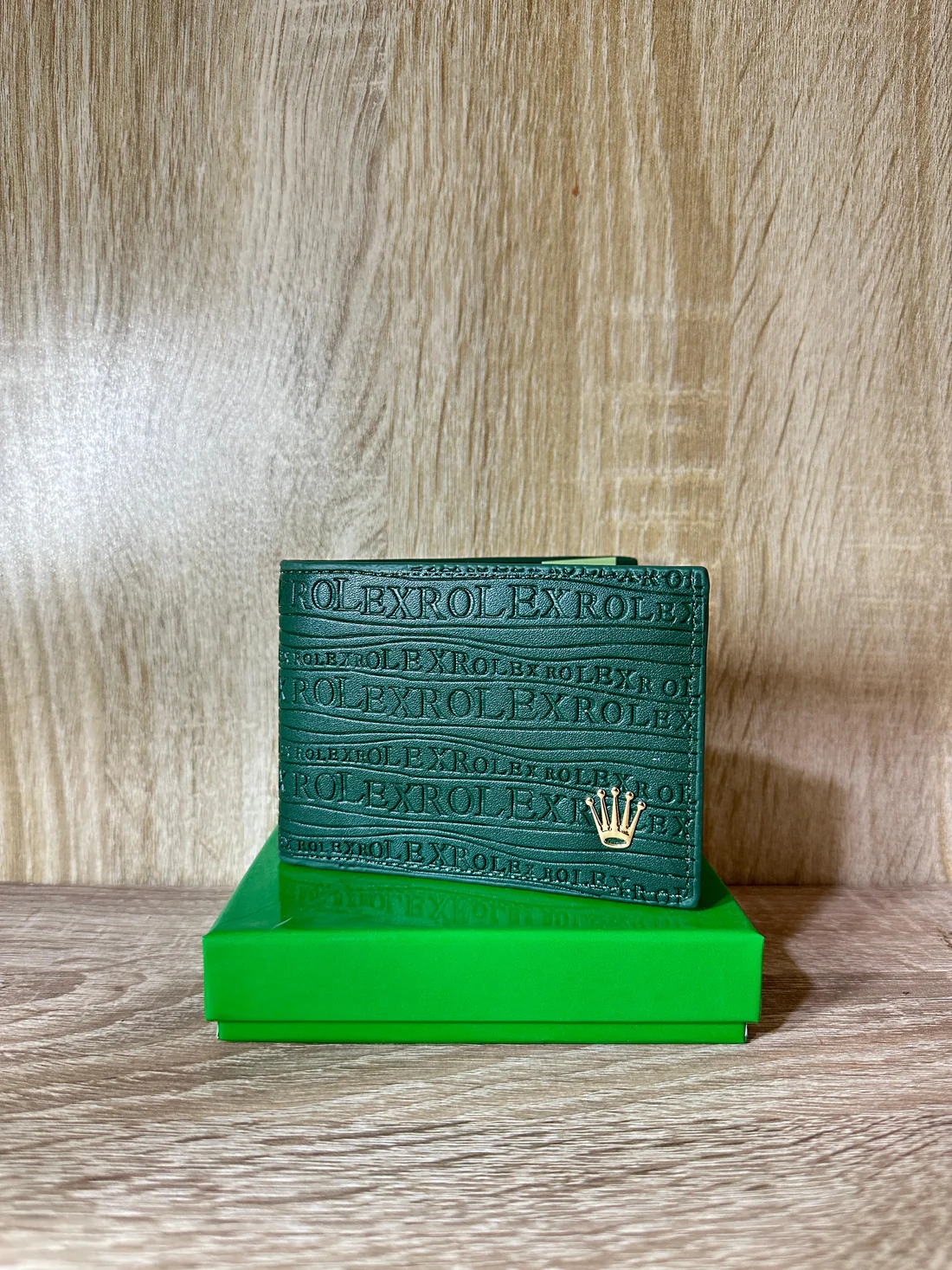 PORTE MONNAIE ROLEX VERT