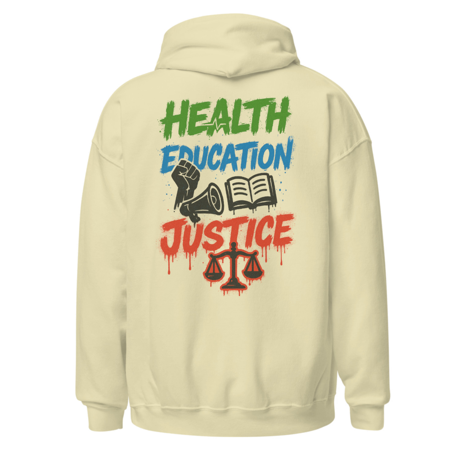 Hoodie white for Justice