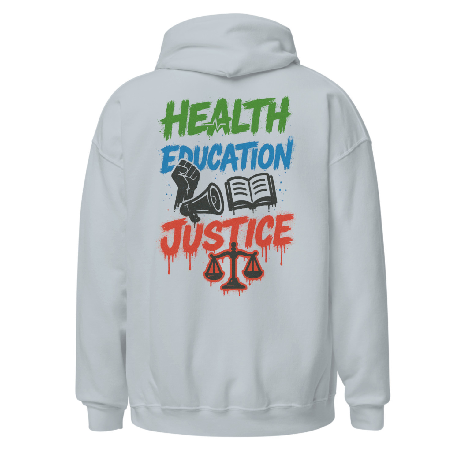 Hoodie white for Justice
