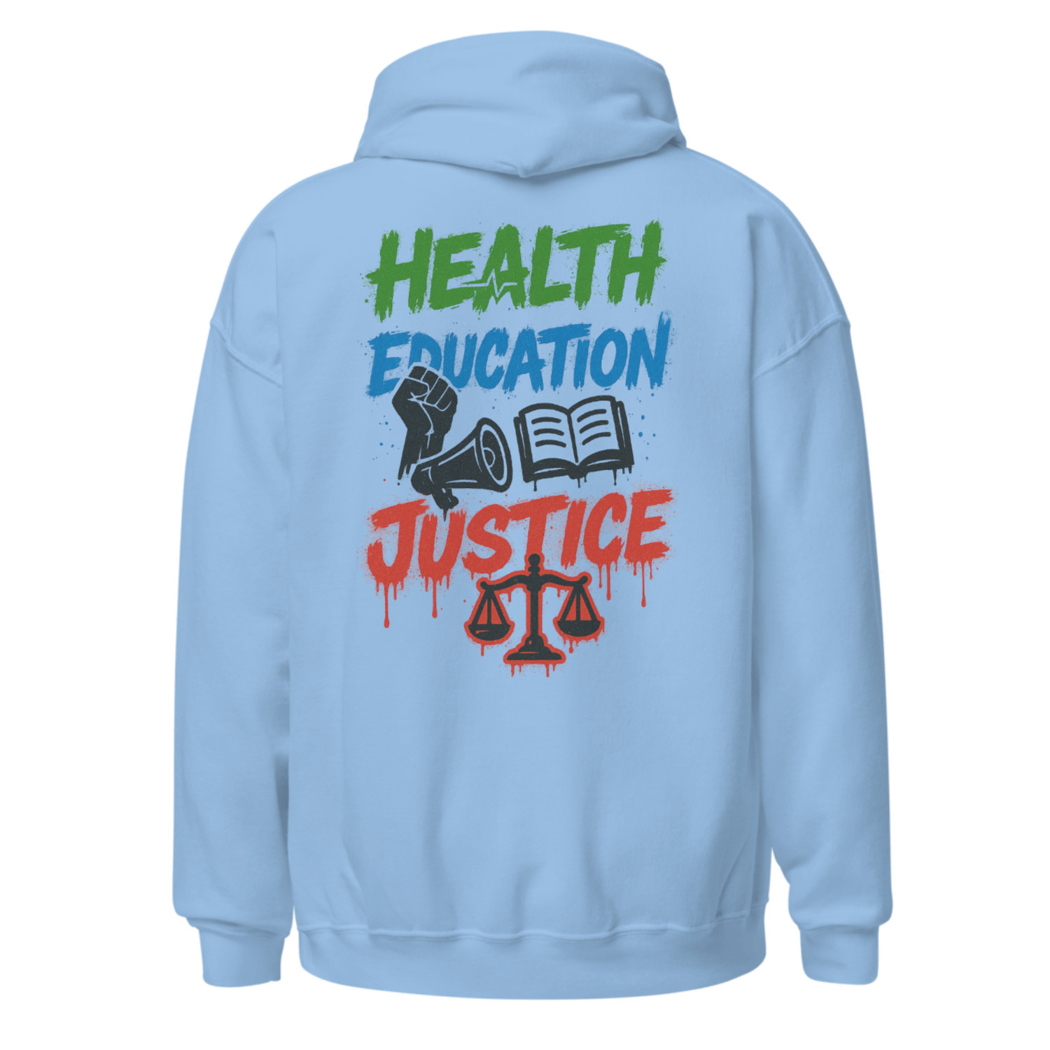 Hoodie white for Justice