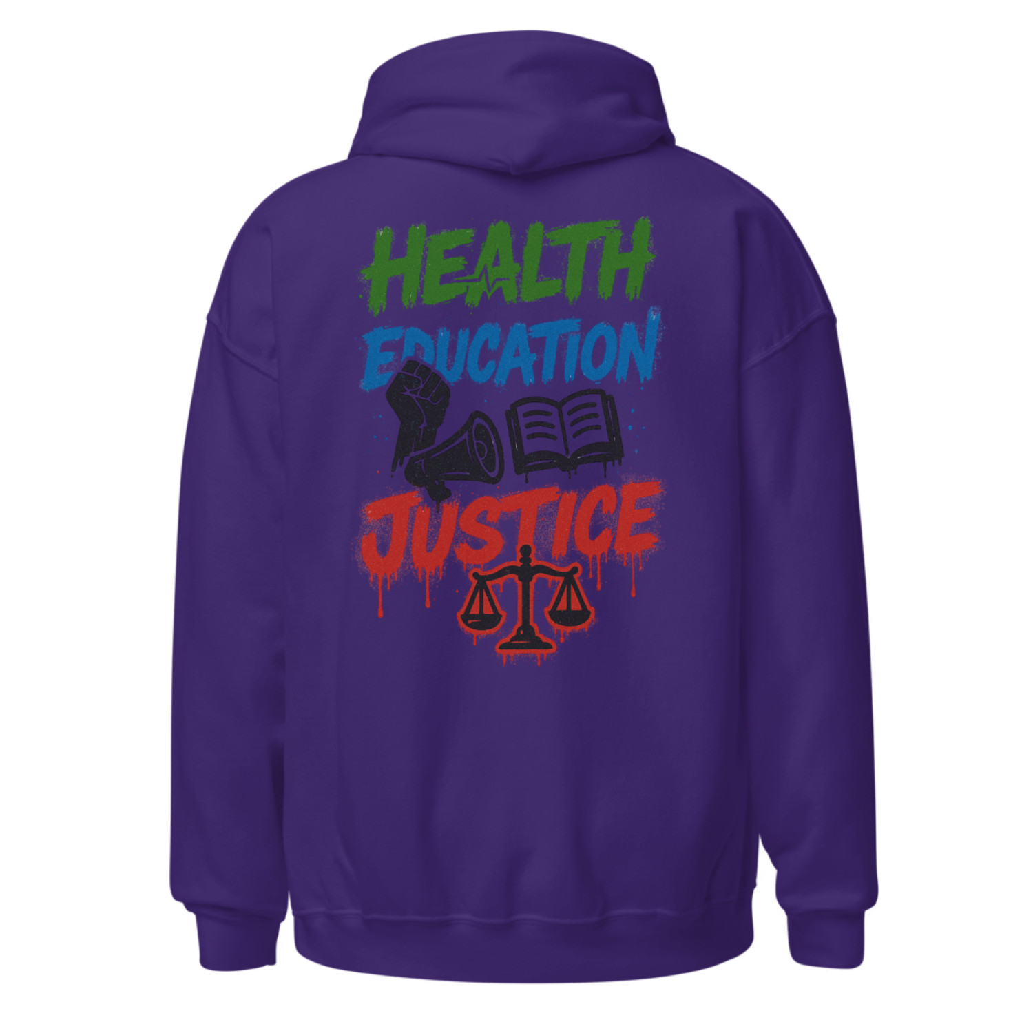 Hoodie white for Justice