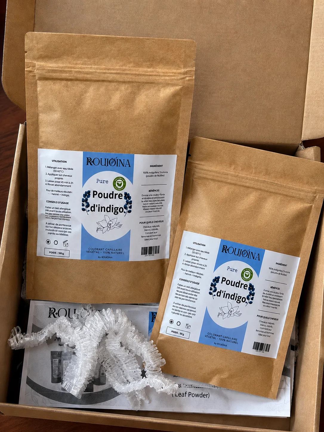 Poudre d’Indigo BIO – Colorant Capillaire Végétal