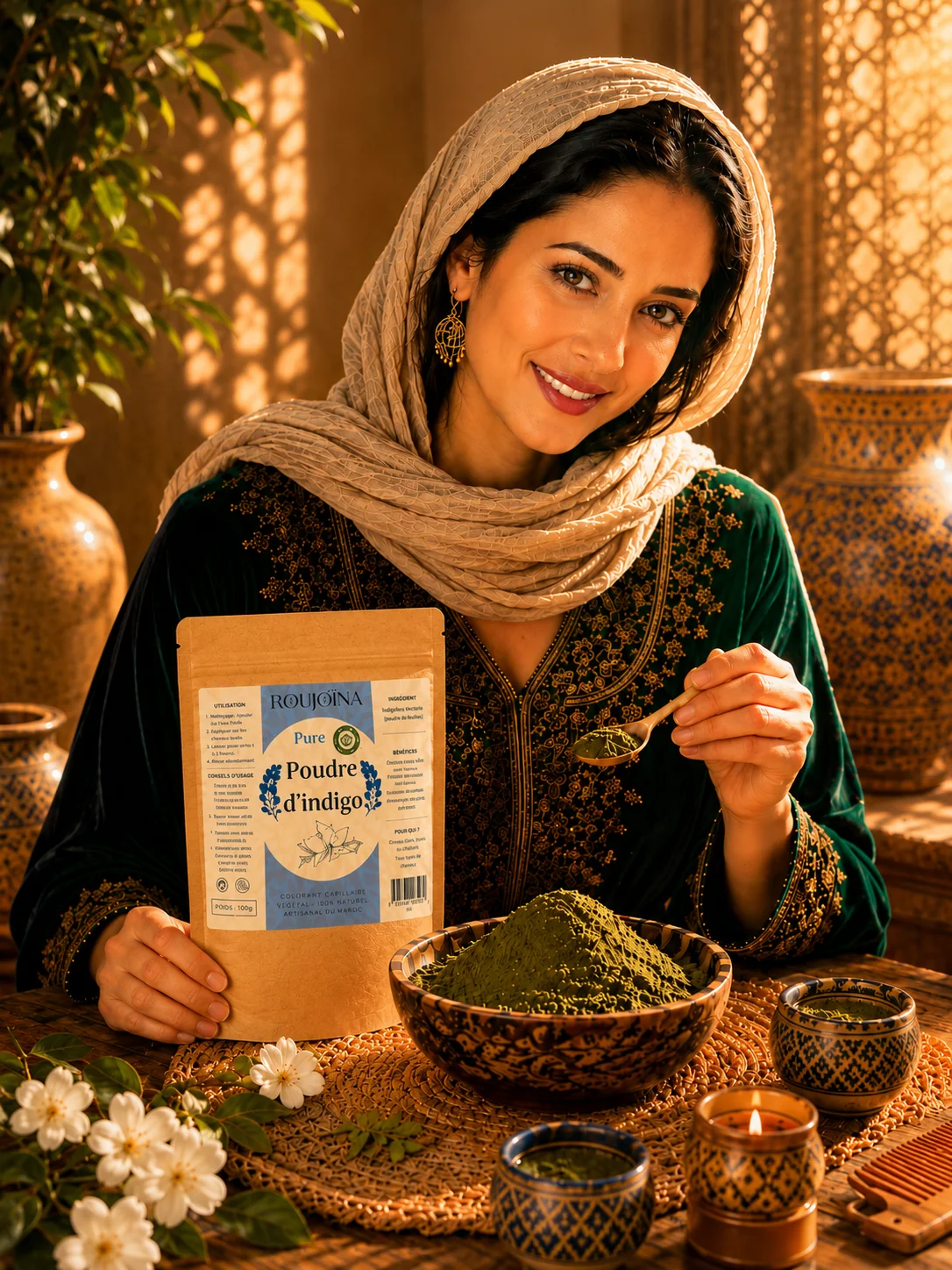 Poudre d’Indigo BIO – Colorant Capillaire Végétal