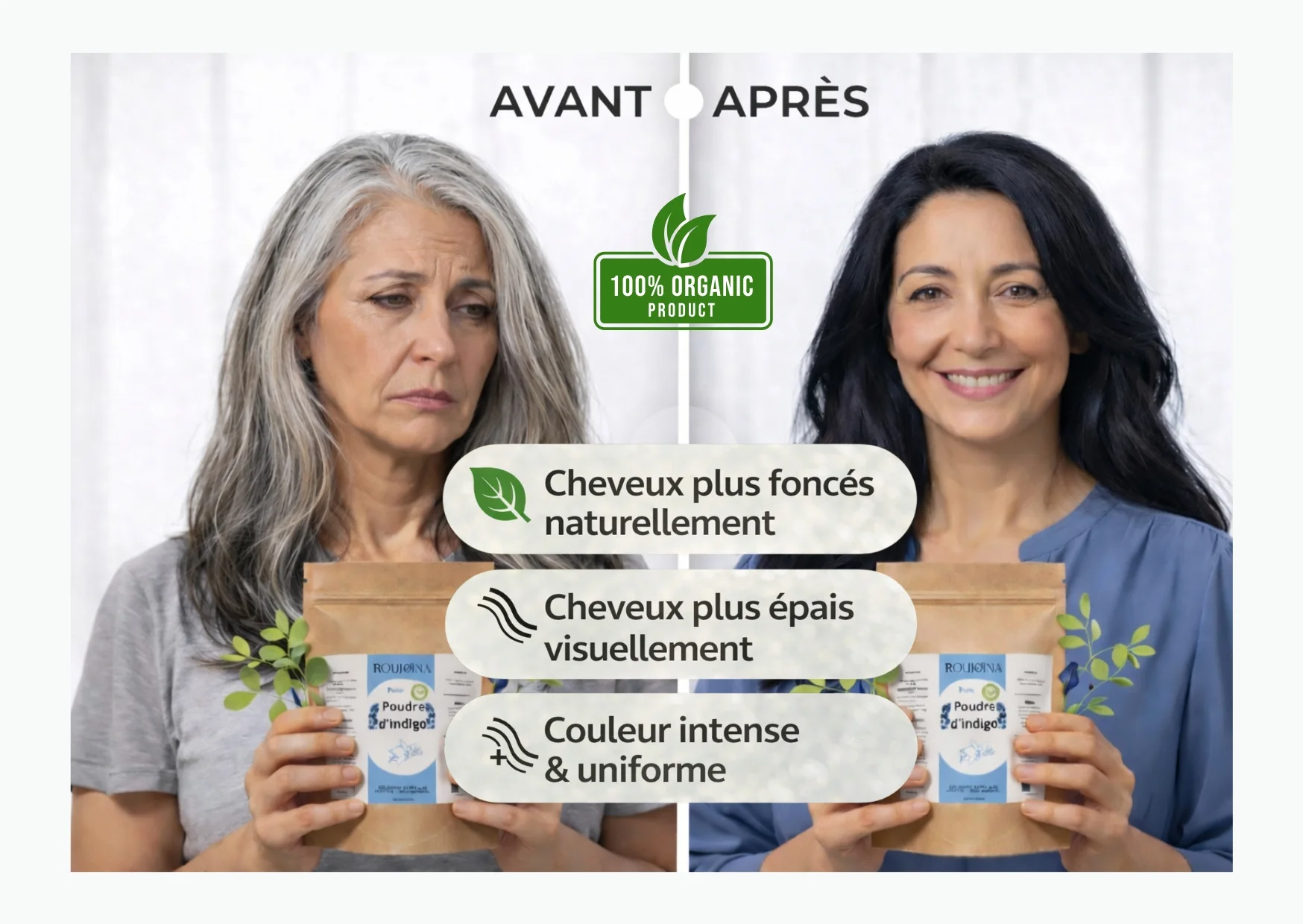 Poudre d’Indigo BIO – Colorant Capillaire Végétal