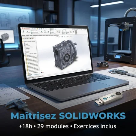 Maîtrisez SOLIDWORKS et accédez au niveau professionnel en conception mécanique