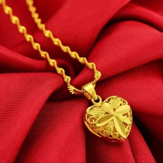 Heart Shaped Memorial Necklace   قلادة تذكارية على شكل قلب