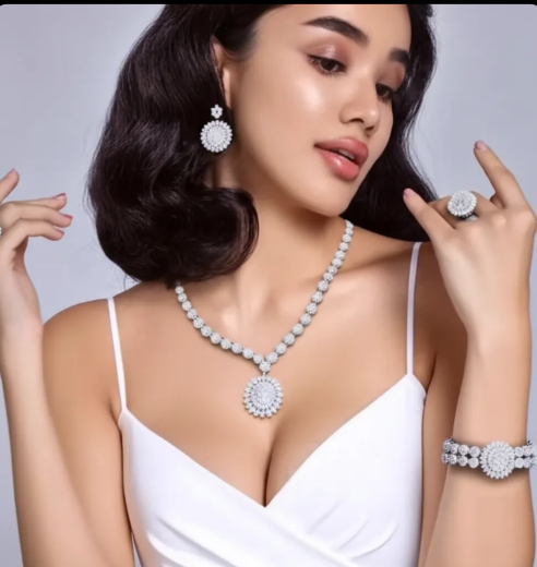 Zircon Jewelry Set   طقم مجوهرات زركون