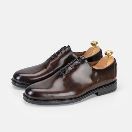 5312 chaussure en cuir Démasquable Marron vintage
