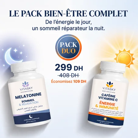 Pack Duo Bien-être VITASKY – Énergie & Sommeil