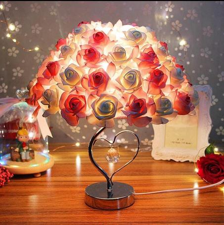 Lampe de table en rose