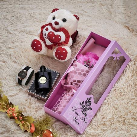Pack cadeau pour femme parfum - rose - parfum - montre