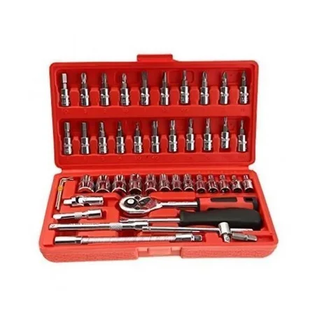 طقم صندوق مقابس 46 قطعة Jeu Coffret Douille pour Bricolage 46 pièces (ربح عمولات 150دج)