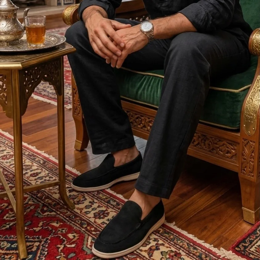 SUEDE LOAFERS