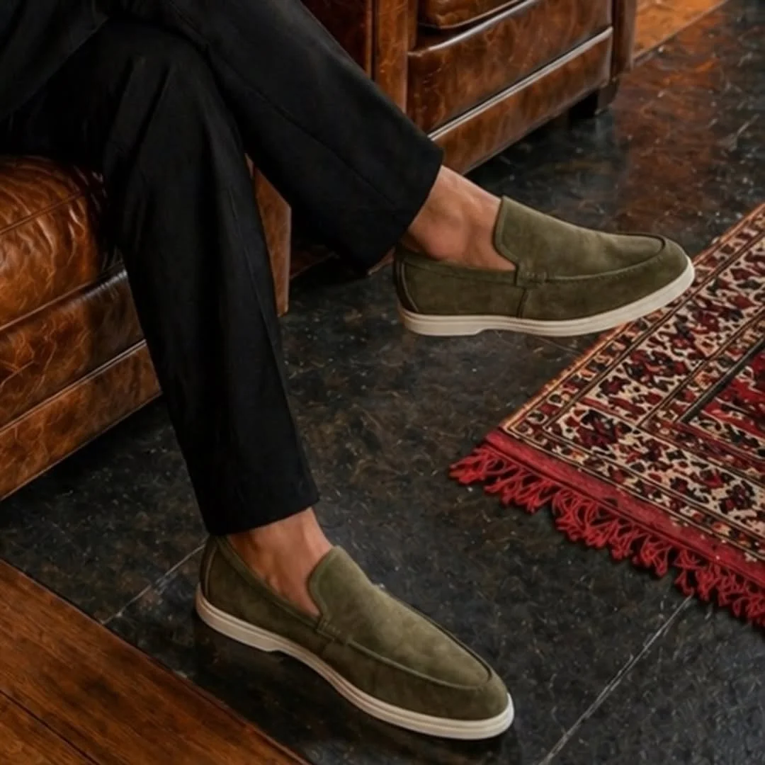 SUEDE LOAFERS