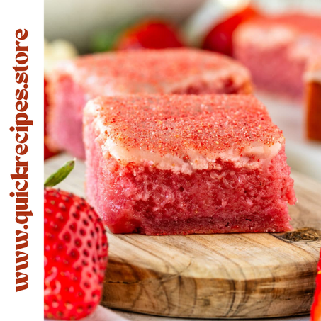 STRAWBERRY BROWNIES RECIPE
