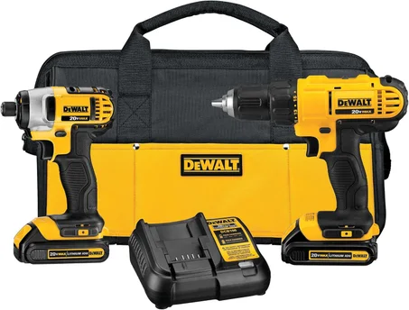 DEWALT Kit de combo de perforación inalámbrico de 20V MAX, 2-Herramienta