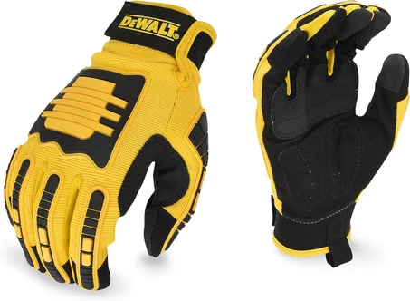 DEWALT DPG781 Guante de trabajo mecánico de alto rendimiento con protección contra impactos TPR y agarre antideslizante - Talla mediana