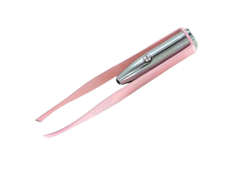 ملقط حواجب دقيق مع ضوء مدمج