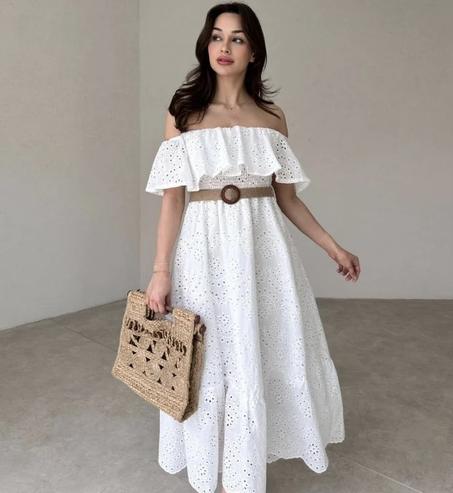Robe Charmine avec Ceinture Offerte