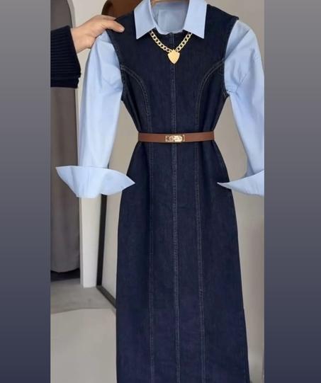 ROBE JEAN avec chemise