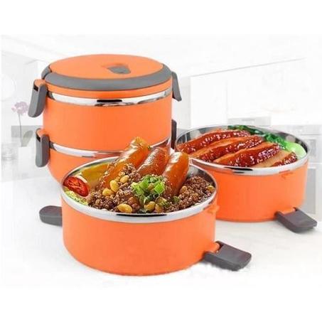 Boite Repas - 2 Niveaux - Isotherme - 1.4 Litre - En Inox