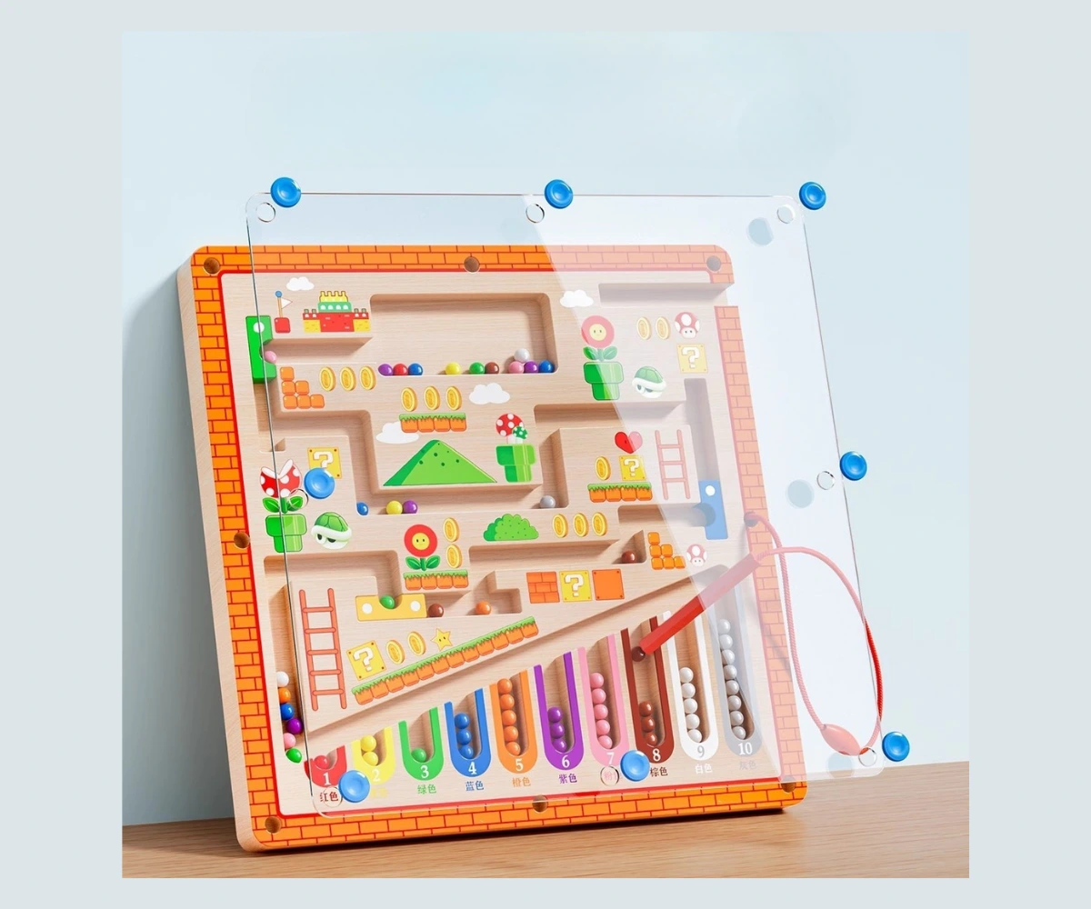 Montessori Magnetic Color and Number Maze
