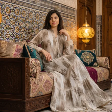 Robe chemise élégante en coton naturel