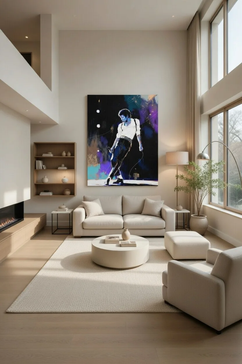 Canvas Premium  Icône Pop Art Michael Jackson star mondiale