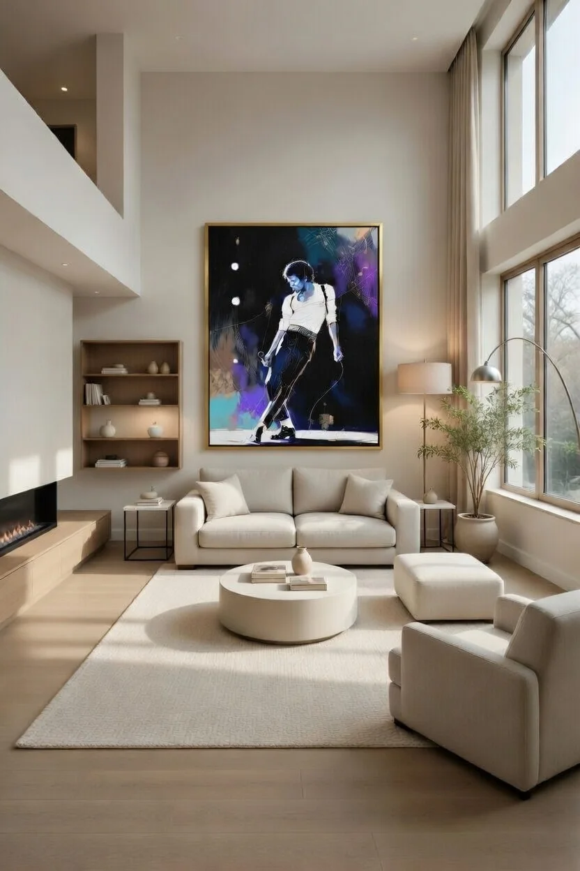 Canvas Premium  Icône Pop Art Michael Jackson star mondiale