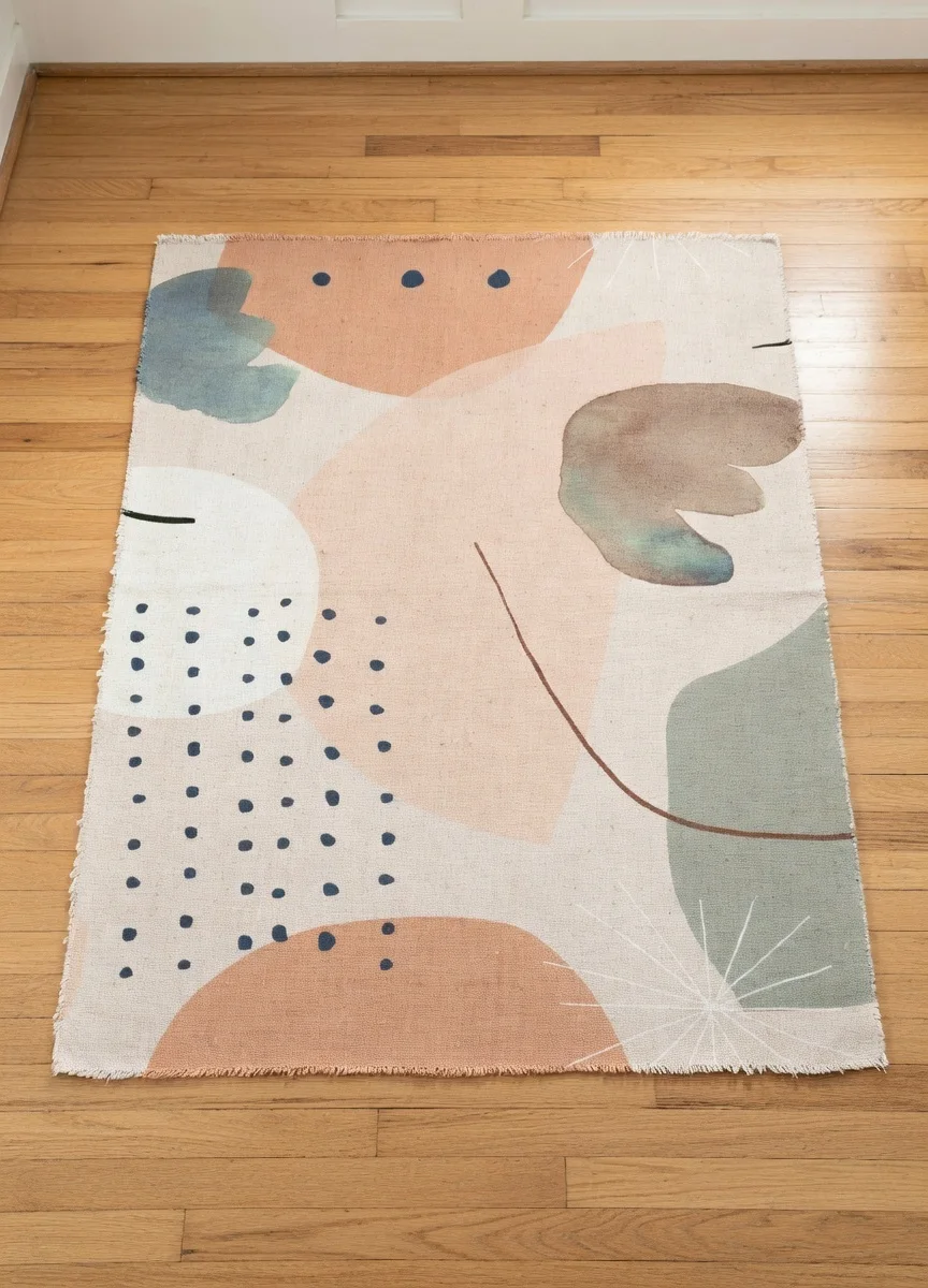 Tableau Canvas Abstrait Terracotta Sauge Beige Déco Minimaliste