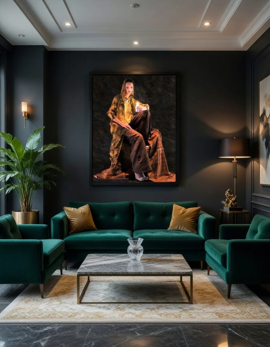 Femme en Caftan marocain Bougie Portrait Beldi, photo prise par Fréderic Charpentier